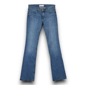 Habitual Los Angeles Womens Low Rise Bootcut Jeans Medium Wash Size 26 Long Tall